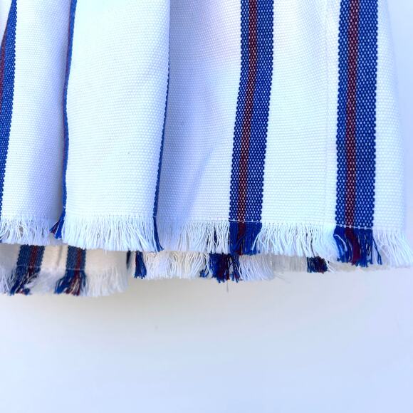 Isabel Marant Delia Denim White Jean Fringe Western Mini Skirt 2 Festival 34 - Picture 6 of 10